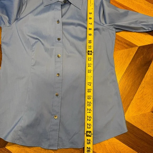 Ann Taylor Light Blue Button-Up Shirt new with tags - Picture 7 of 7